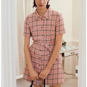 & other stories Collared Tweed Mini Dress. Size 8